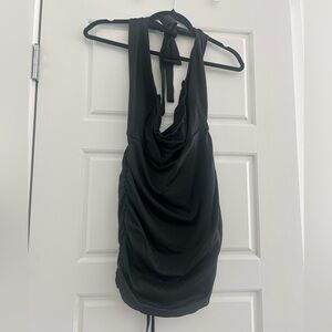 Black Halter Neck Dress